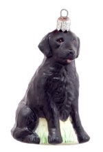 Black Lab - Dog Ornament<br>Tannenbaum Treasures